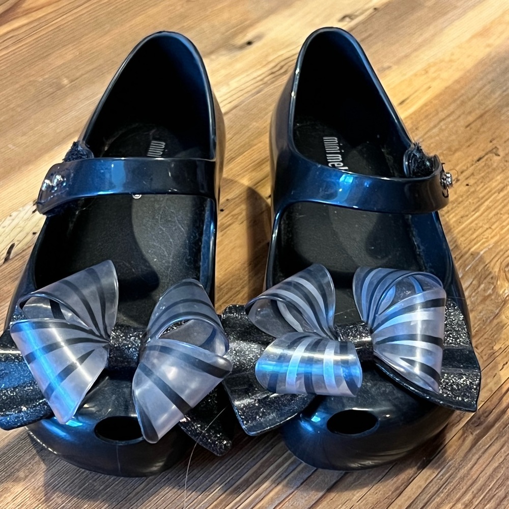 Girls Mini Melissa Peep Toe Shoes